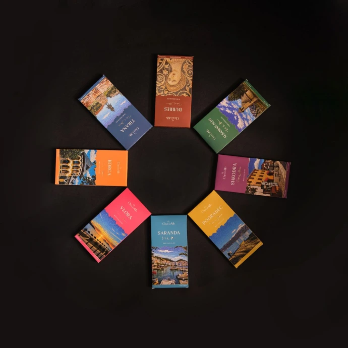 ChocoAlb Albanian destination chocolate tablets