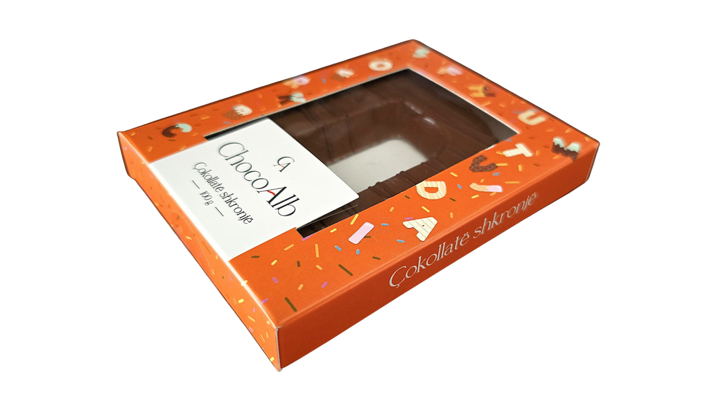 Kutia Cokollate Shkronje 100g – D