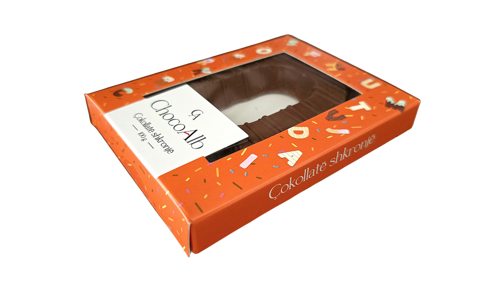 Kutia Cokollate Shkronje 100g – O