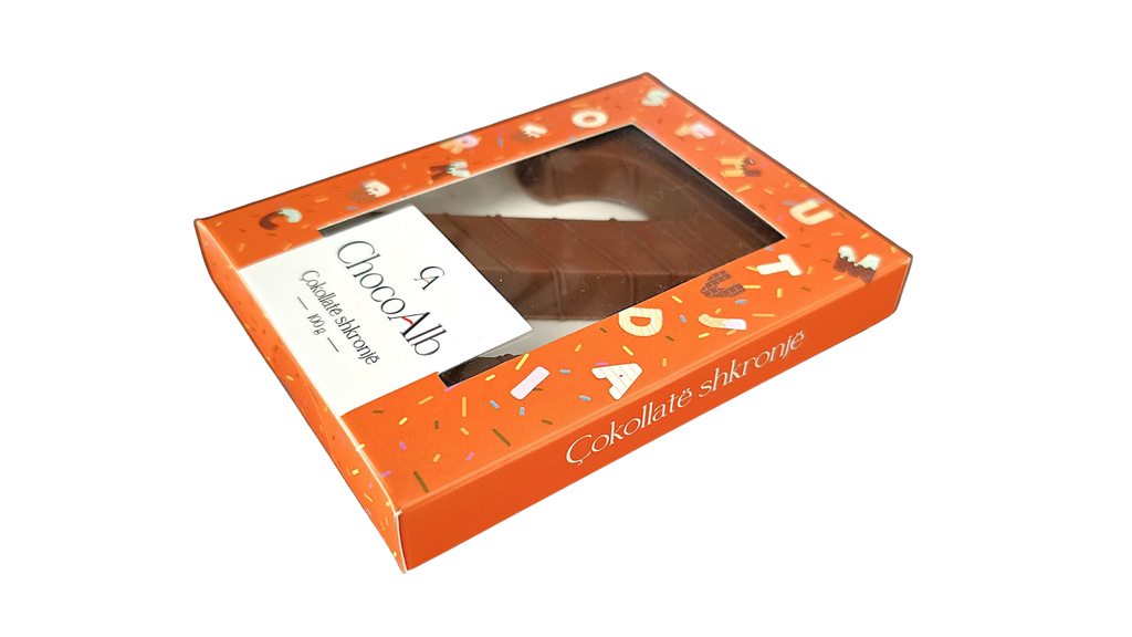 Kutia Cokollate Shkronje 100g – Z