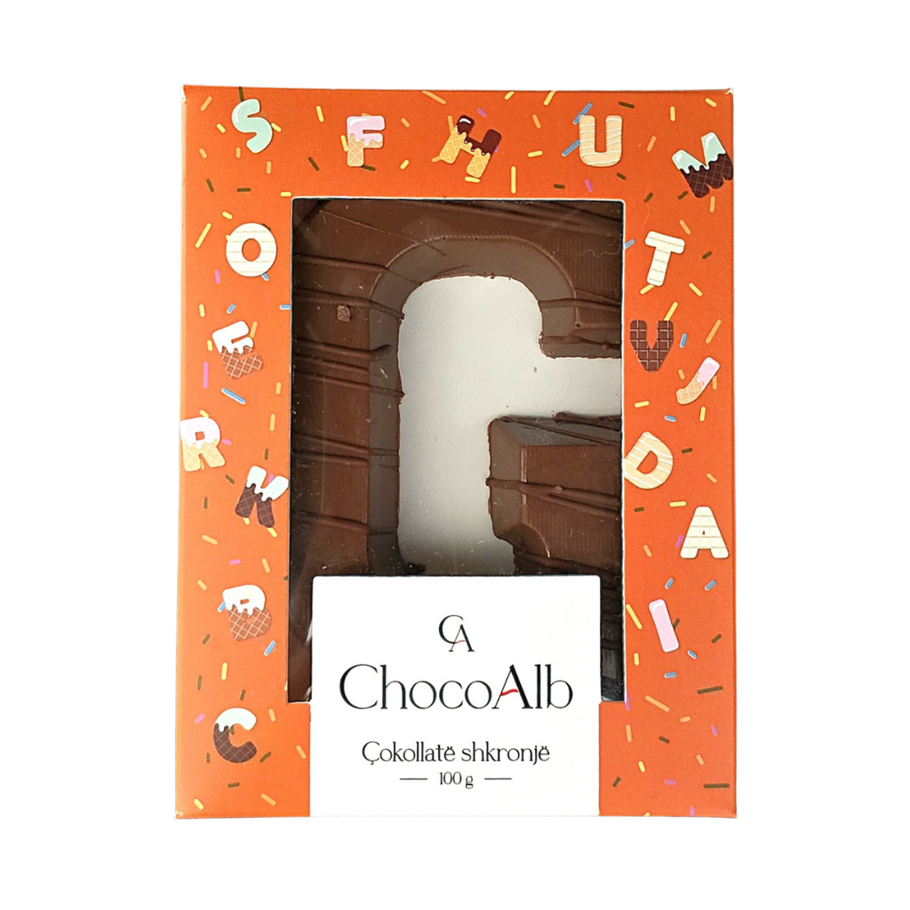 [A177] Kutia Cokollate Shkronje 100g – G