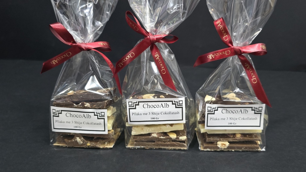 [A036] Pllaka Cokollatash me 3 Shije 100g
